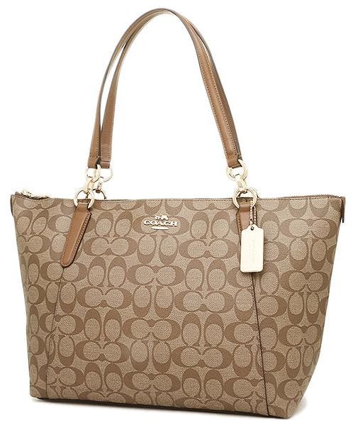 Coach F58318 Ava Tote In Signature Khaki Saddle – Balilene