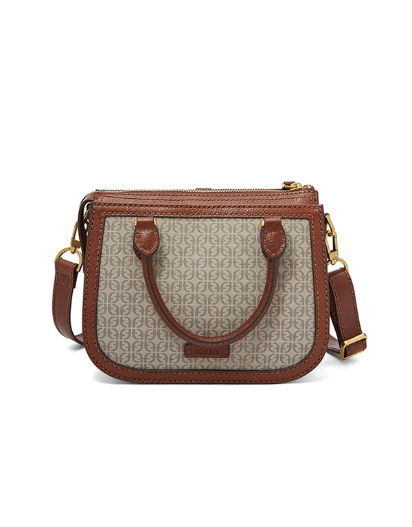 Fossil Zb7721939 Ryder Mini Satchel Handbags Taupe/tan – Balilene