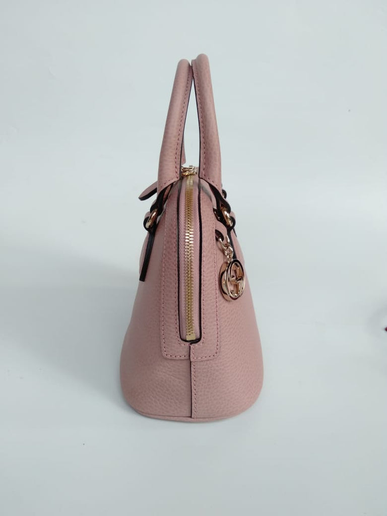 Gucci Mini Dome Leather Satchel Pink 