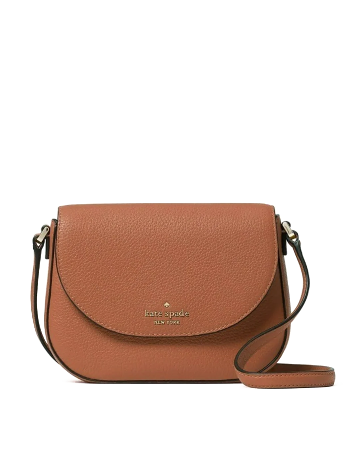 Kate Spade Leila Mini Flap Crossbody Bag Warm Gingerbread – Balilene