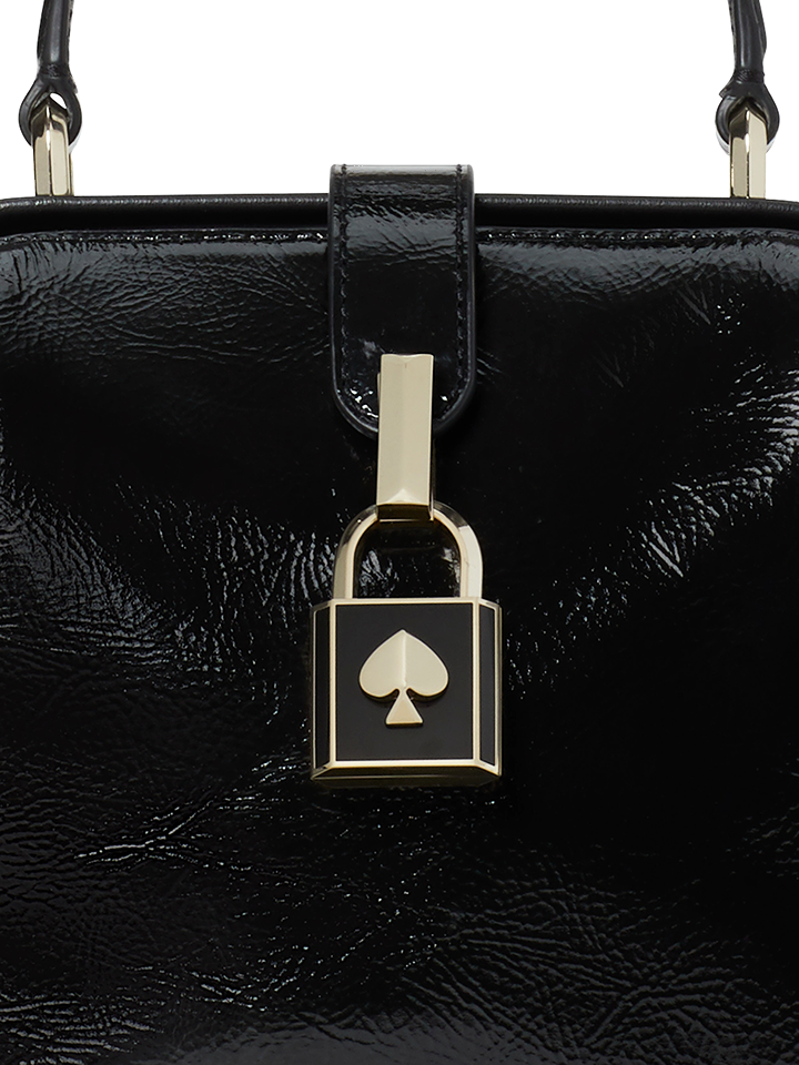 Kate Spade PXR00336 Remedy Patent Small Top-Handle Bag Black – Balilene