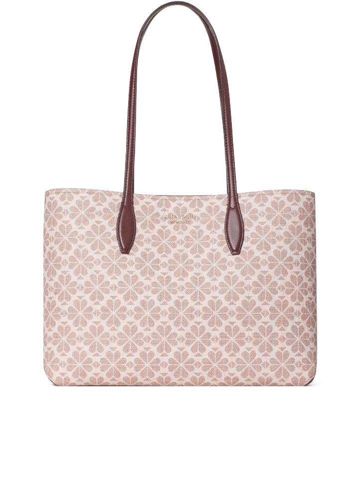 Kate Spade PXR00360 Flower Coated Canvas All Day Large Tote Pink Multi –  Balilene