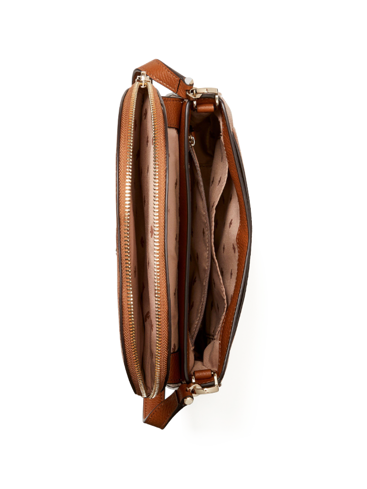 Kate Spade WKR00330 Leila Medium Flap Shoulder Bag Warm Gingerbread –  Balilene