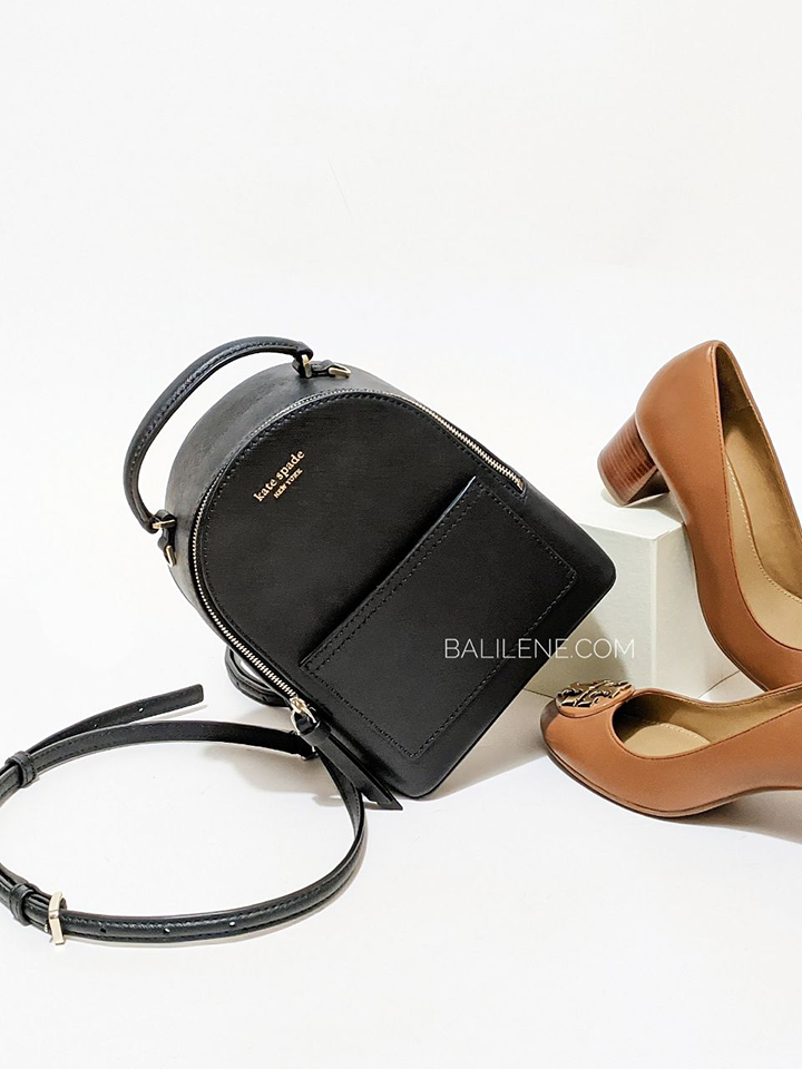 Kate Spade WKRU5984 Cameron Mini Convertible Backpack Bag Black – Balilene