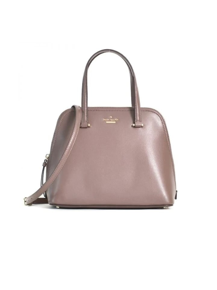 Kate Spade Wkru6058 Small Dome Satchel Patterson Drive Dusk Gray Leath –  Balilene