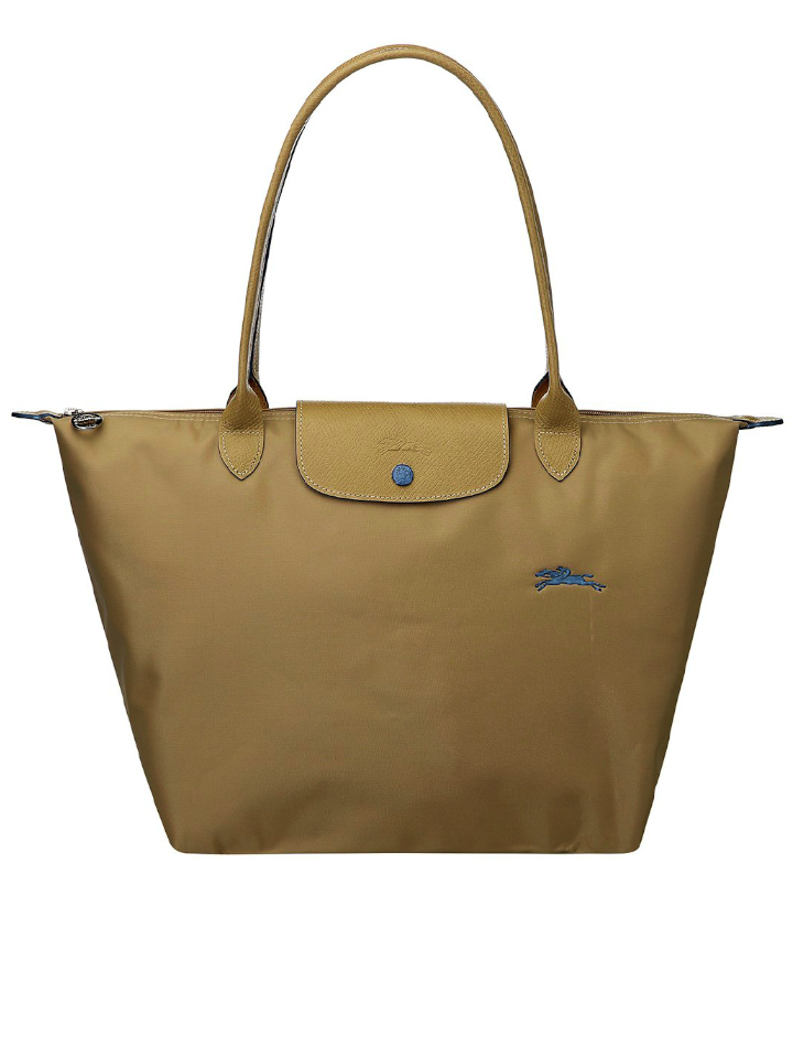 Longchamp Le Pliage Club Shoulder Bag Medium Khaki – Balilene