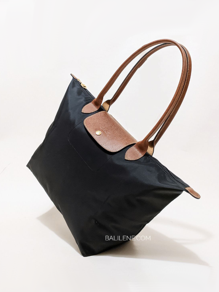 longchamp le pliage medium tote black