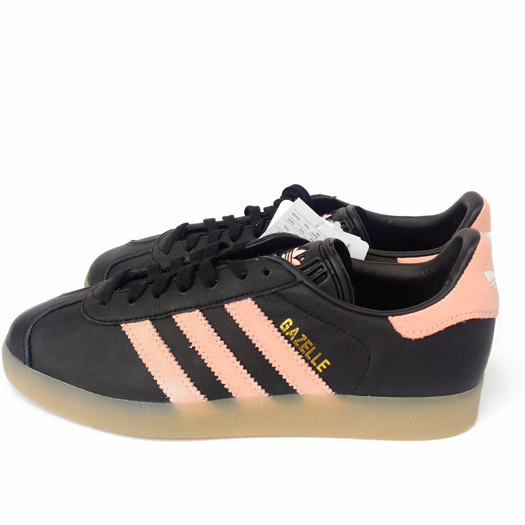 Sepatu Womens Gazelle Trainers Black, Vapour Pink, Gum Balilene