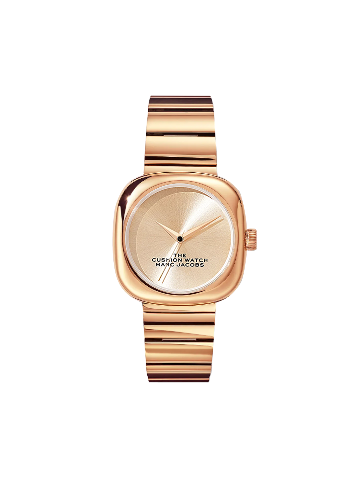 Marc Jacobs The Cushion Rose Gold Bracelet Watch – Balilene