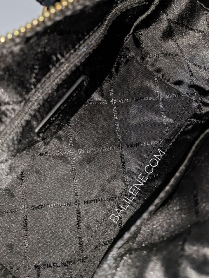 Michael Kors Carine Extra-Small Pebbled Leather Satchel Black – Balilene