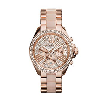 michael kors chronograph crystal pave dial ladies watch