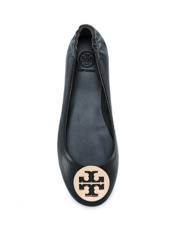 Tory Burch 32880 Minnie Travel Ballet With Metal Logo Soft Nappa Leath –  Balilene