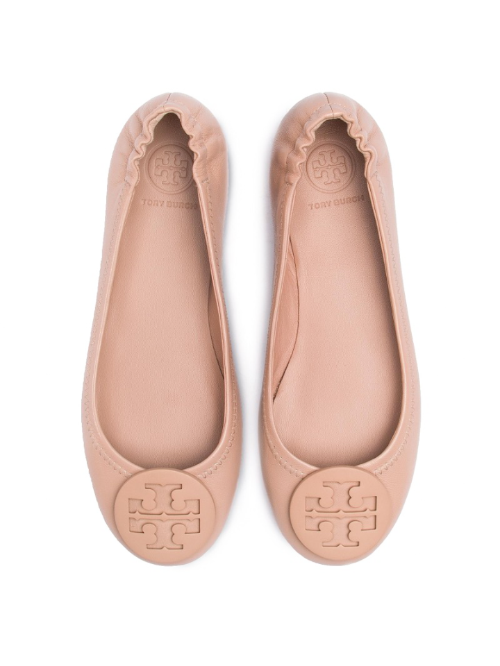 Tory Burch 49350 Minnie Travel Ballet With Nappa Leather Goan Sand –  Balilene