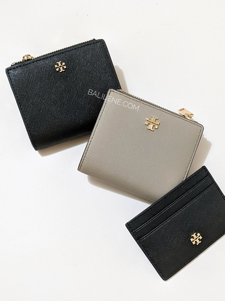 tory burch french gray wallet