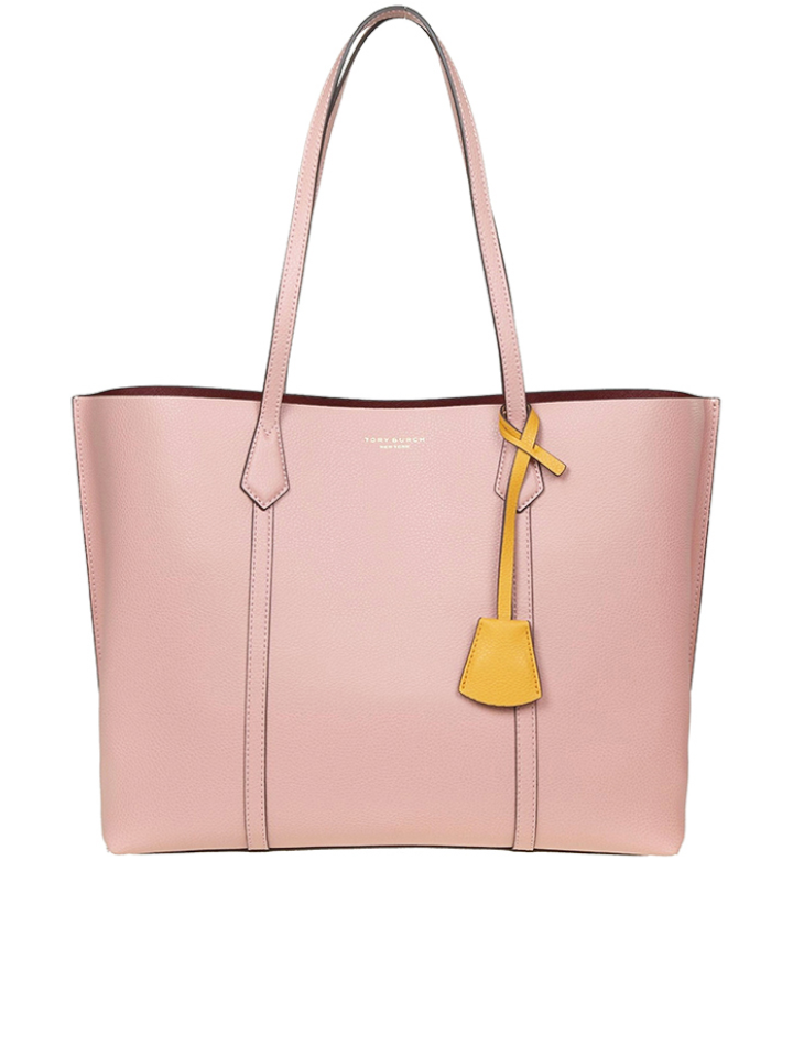 Tory Burch 53245 Perry Tote Colorblock Triplle Compartment Pink Moon –  Balilene