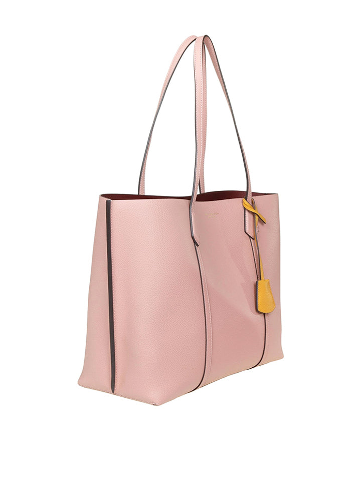 Tory Burch 53245 Perry Tote Colorblock Triplle Compartment Pink Moon –  Balilene