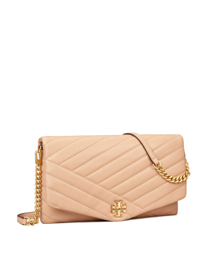 Tory Burch 56824 Kira Chevron Clutch Devond Sand – Balilene