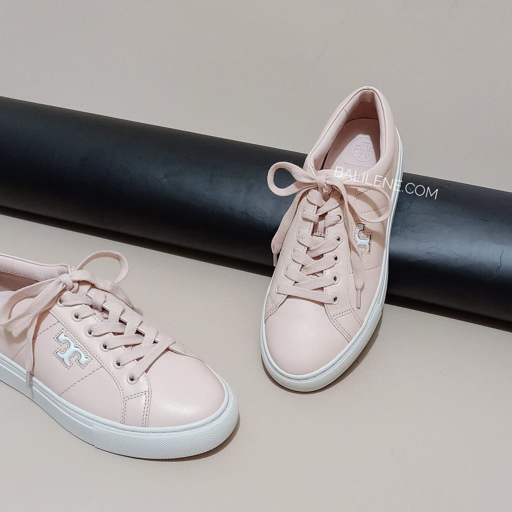 Tory Burch 57024 Amalia Sneakers Calf Leather Ballet Pink Size 7 – Balilene