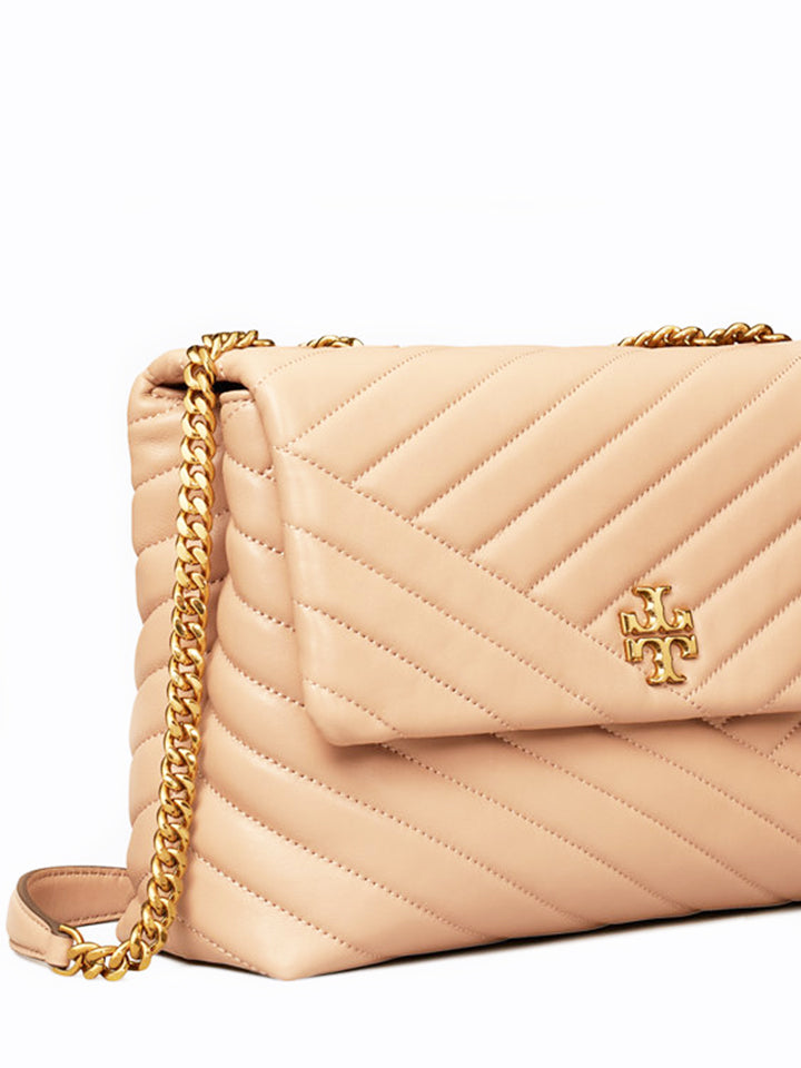 Tory Burch 58465 Kira Chevron Convertible Shoulder Bag Devon Sand – Balilene