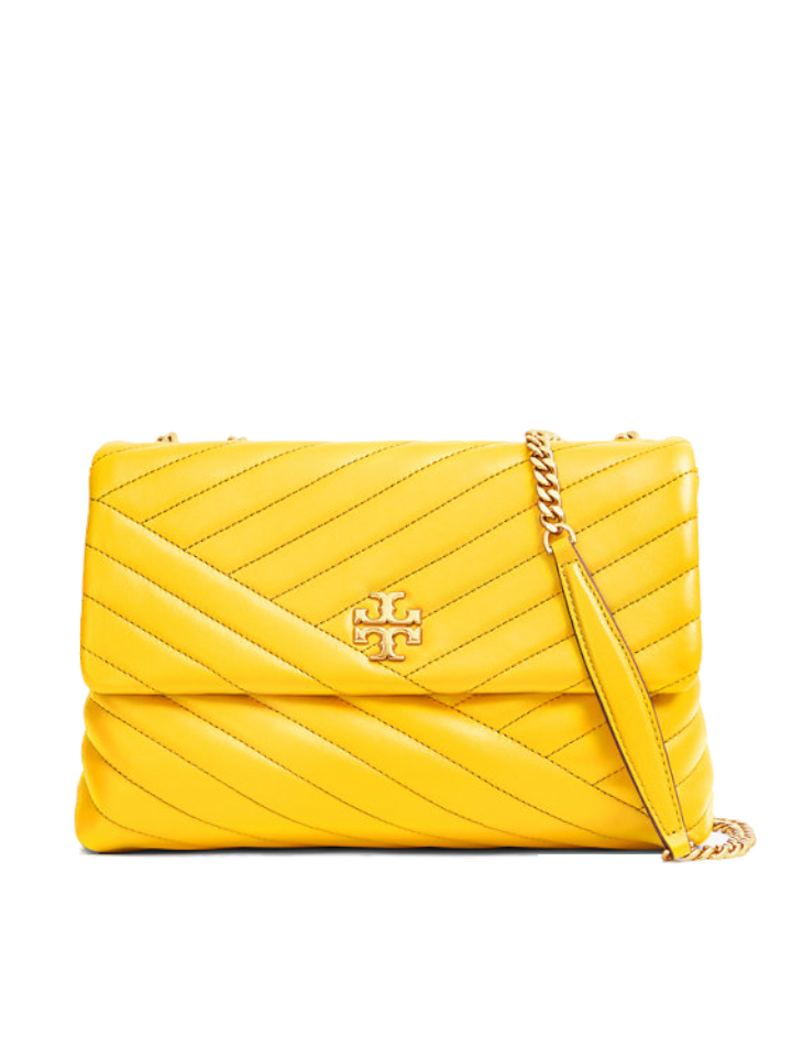 Tory Burch 58465 Kira Chevron Convertible Shoulder Bag Goldfinch – Balilene