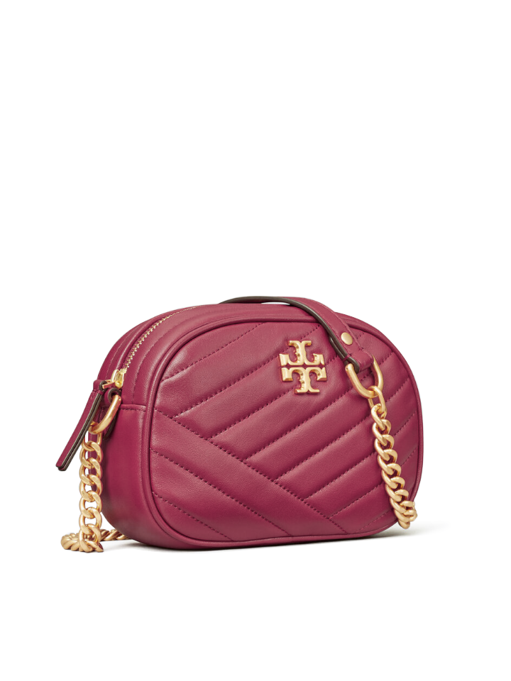 Tory Burch 60227 Kira Chevron Small Camera Bag Garnet – Balilene