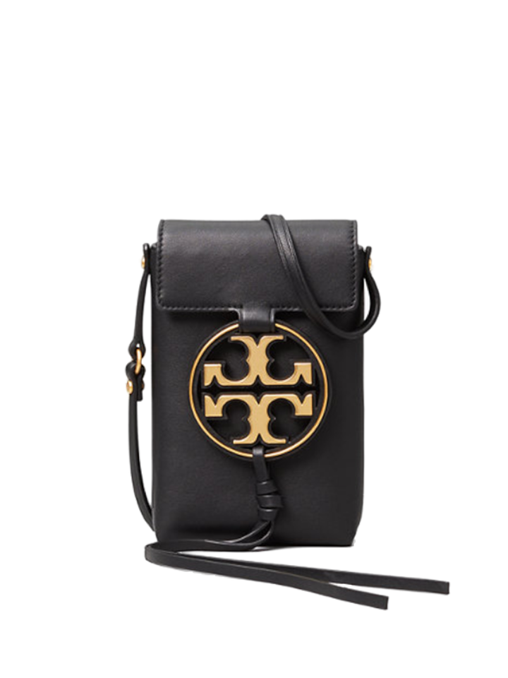 Tory Burch 61183 Miller Metal-Logo Phone Crossbody Black – Balilene