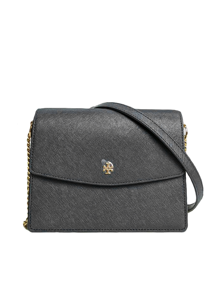 Tory Burch Emerson Envelope Adjustable Shoulder Bag Black – Balilene