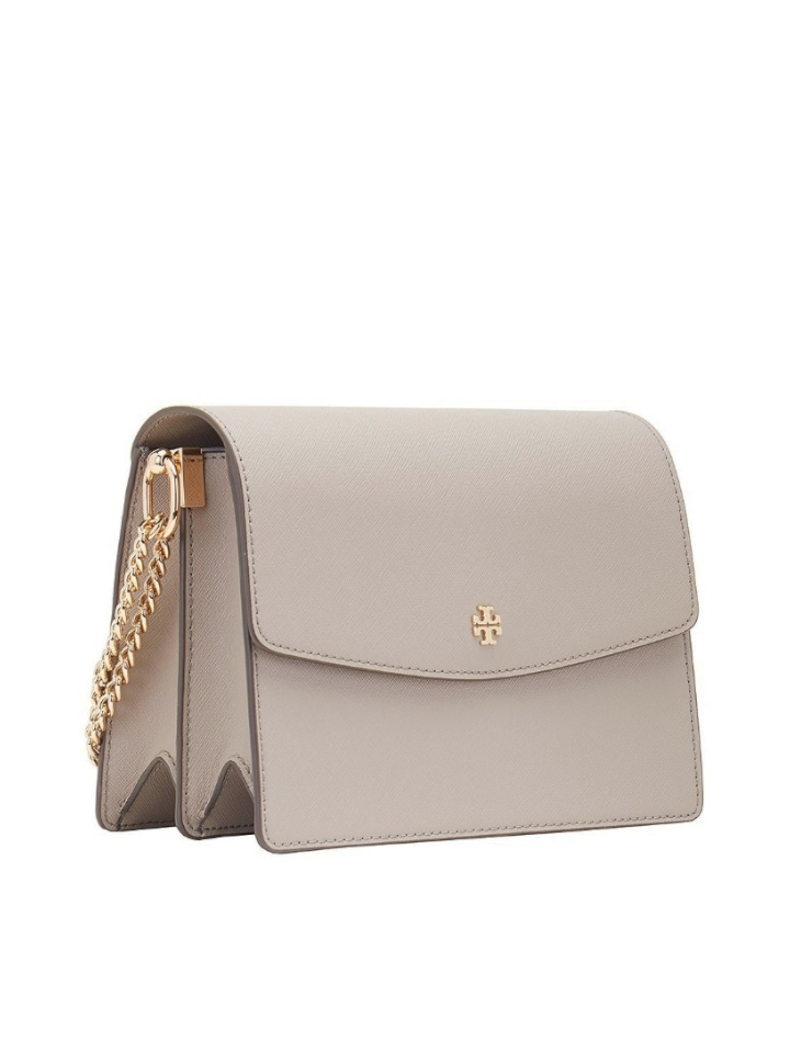 Tory Burch Emerson Envelope Adjustable Shoulder Bag French Gray – Balilene