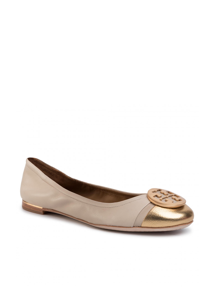 Tory Burch 63177 Minnie Cap-Toe Ballet Nappa Leather Dulce De Leche / –  Balilene