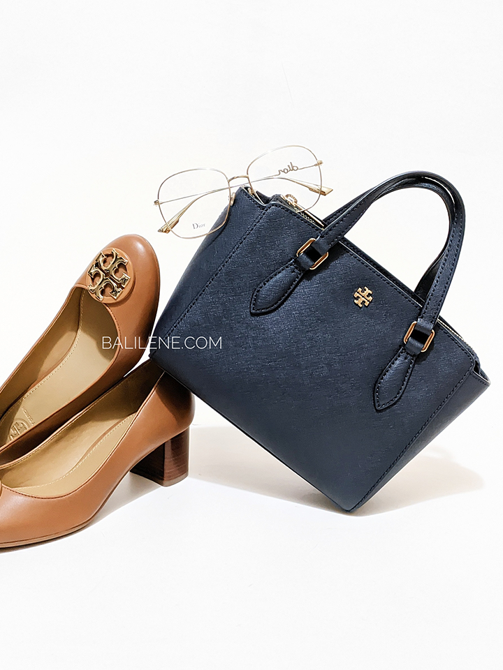 Tory Burch 64189 Emerson Mini Top Zip Tote Tory Navy – Balilene