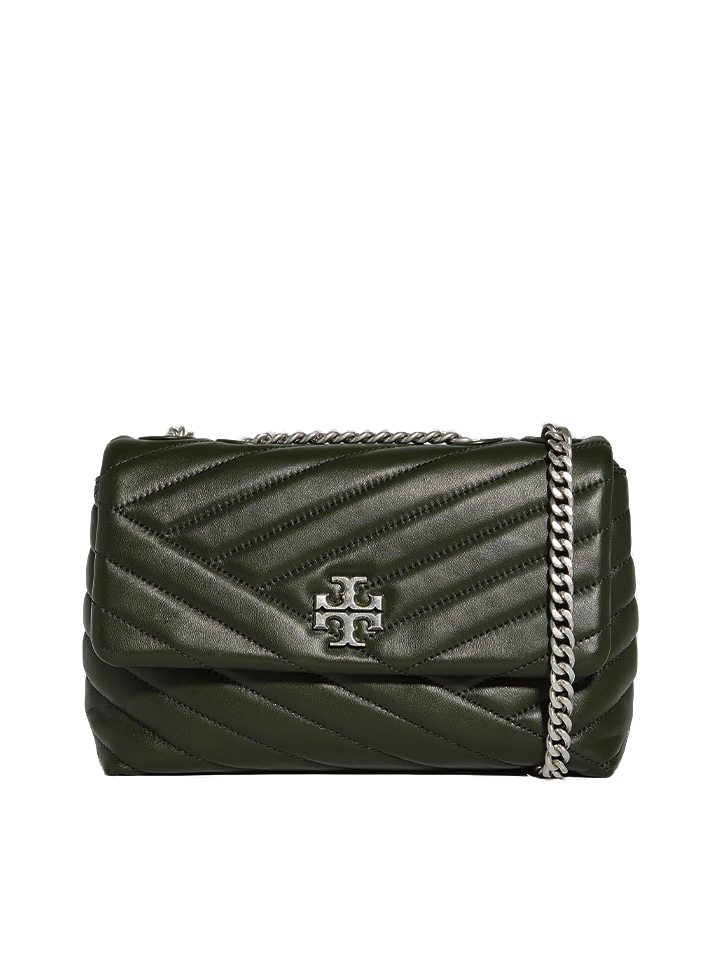 Tory Burch 64963 Kira Chevron Small Convertible Shoulder Bag Poblano –  Balilene