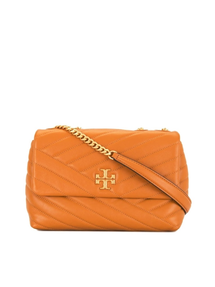 Tory Burch 64963 Kira Chevron Small Convertible Shoulder Bag Squash –  Balilene