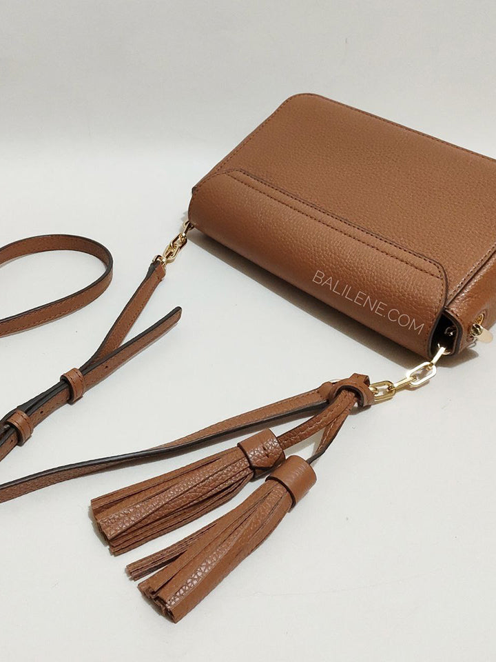 Tory Burch 67303 Thea Leather Mini Crossbody Bag Classic Tan – Balilene