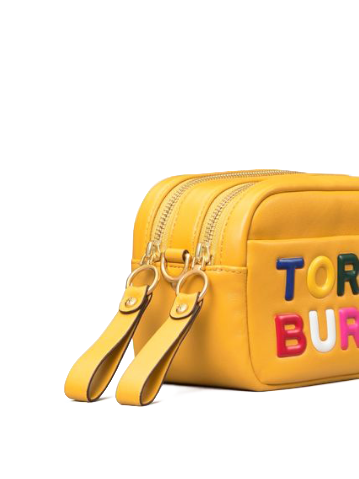 Tory Burch 71815 Perry Print Double-Zip Mini Bag Daylily – Balilene