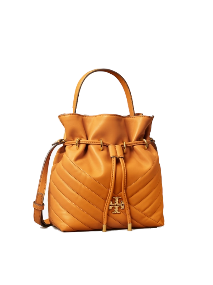 Tory Burch 73561 Kira Chevron Mini Bucket Bag Squash – Balilene