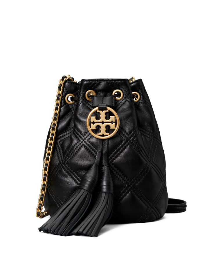 Tory Burch 74853 Fleming Soft Mini Bucket Bag Black – Balilene