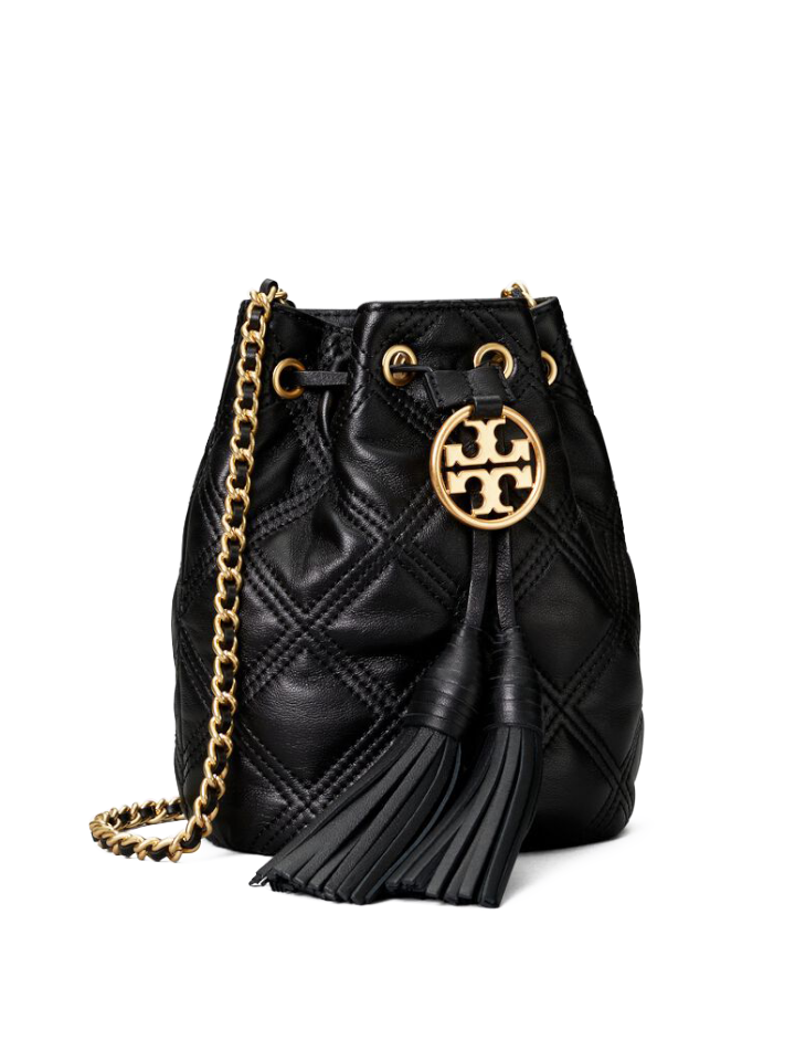 Tory Burch 74853 Fleming Soft Mini Bucket Bag Black – Balilene