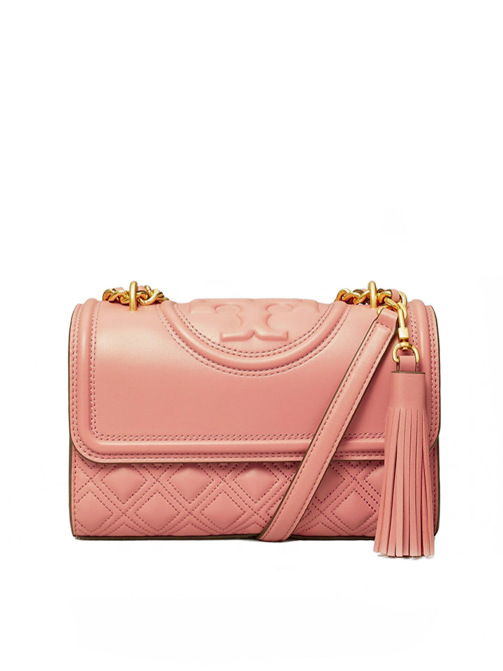 Tory Burch 75576 Fleming Small Convertible Shoulder Bag Pink Magnolia –  Balilene