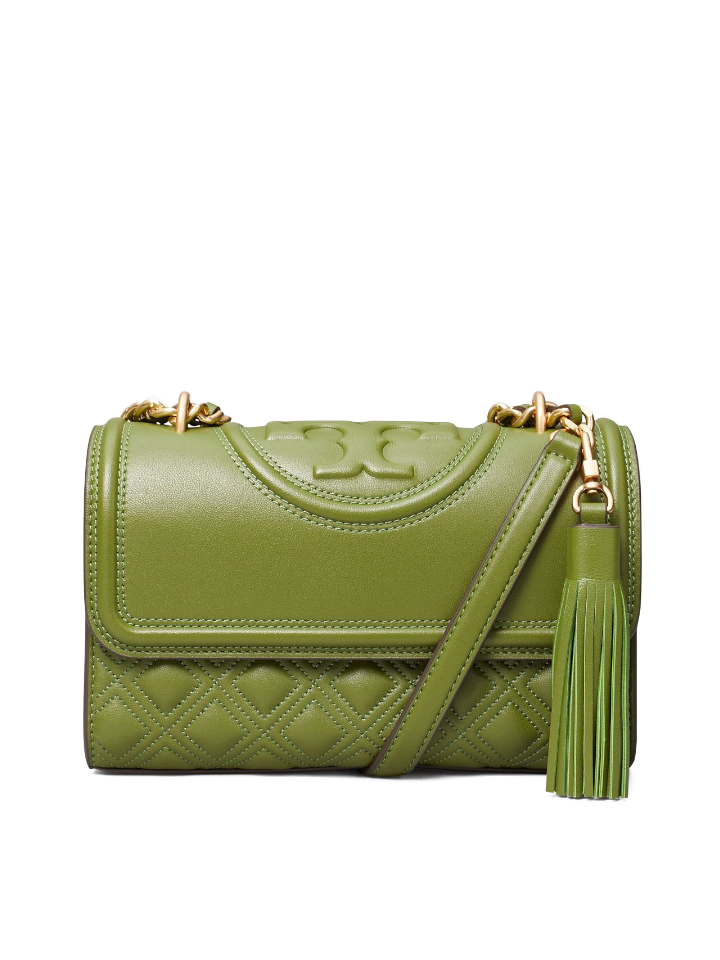 Tory Burch 75576 New Fleming Small Convertible Shoulder Bag Spinach –  Balilene