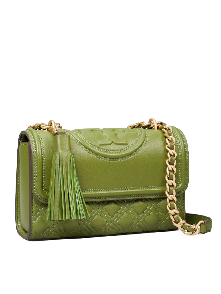 Tory Burch 75576 New Fleming Small Convertible Shoulder Bag Spinach –  Balilene