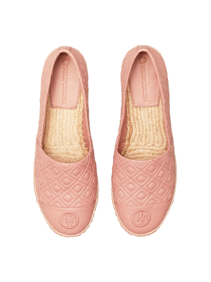 Tory Burch 75738 Quilted Flat Espadrille Pink Moon – Balilene