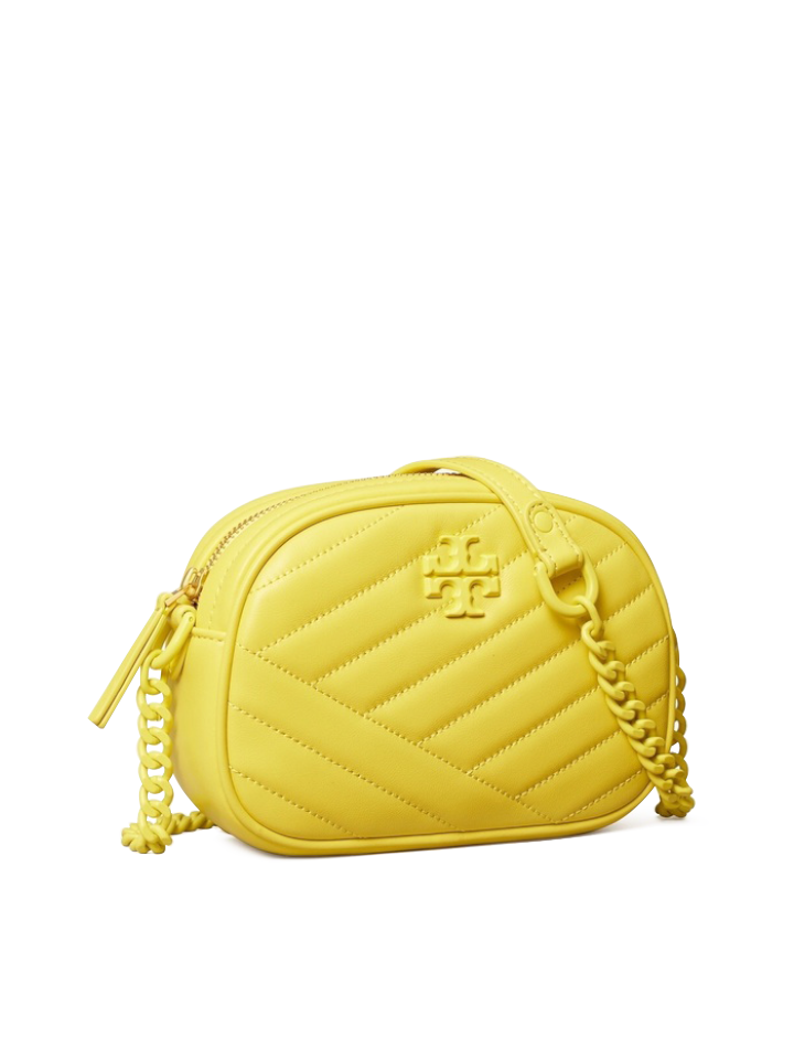 Tory Burch 82284 Kira Chevron Powder-Coated Small Camera Bag Calendula –  Balilene