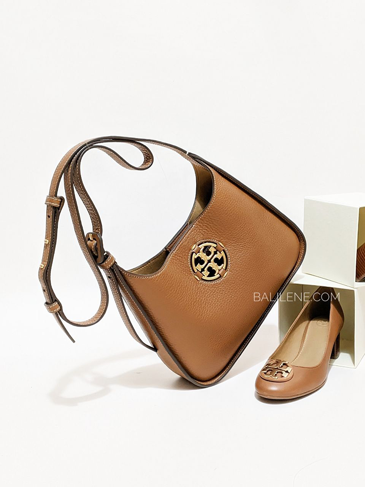 Tory Burch 82982 Miller Small Hobo Bag Light Umber – Balilene