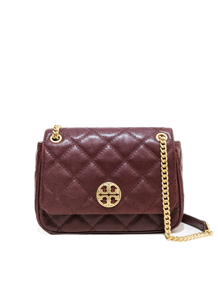 Tory Burch 87863 Willa Small Shoulder Bag Claret – Balilene