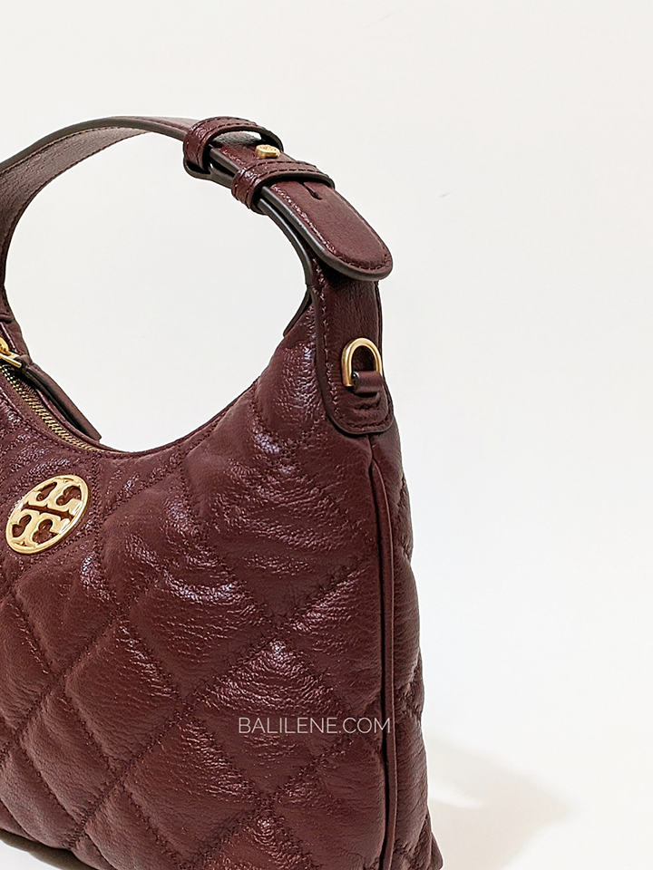 Tory Burch Willa Mini Hobo Bag Claret – Balilene