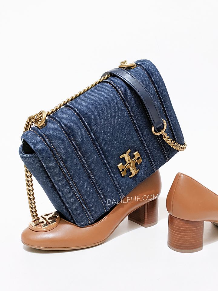 Tory Burch 88115 Kira Denim Chain Shoulder Bag Tory Navy – Balilene