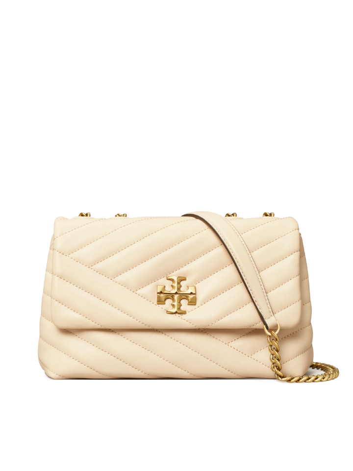 Tory Burch Kira Chevron Small Convertible Shoulder Bag New Cream – Balilene