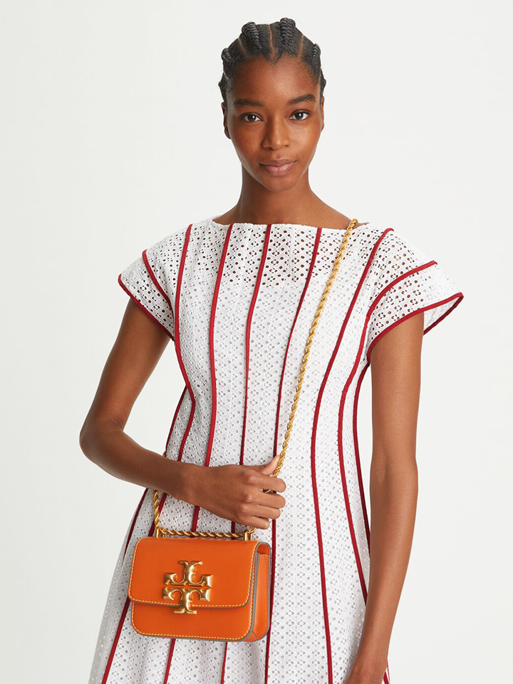 Tory Burch Eleanor Small Convertible Shoulder Bag Saffron – Balilene