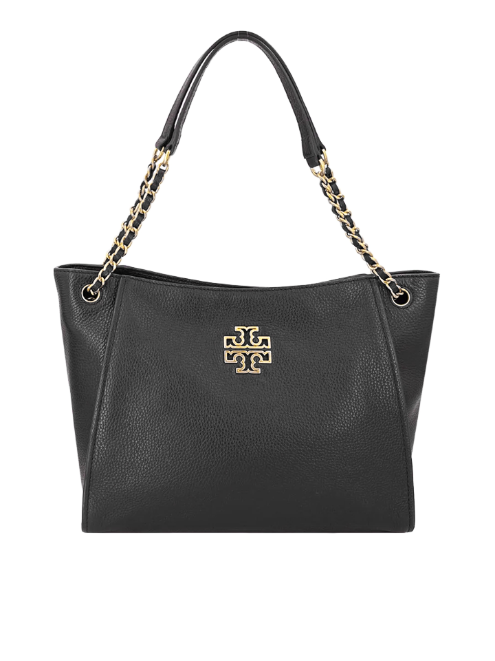 Tory Burch Britten Small Slouchy Tote Black – Balilene