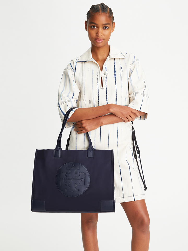 Tory Burch Ella Tote Bag Navy – Balilene